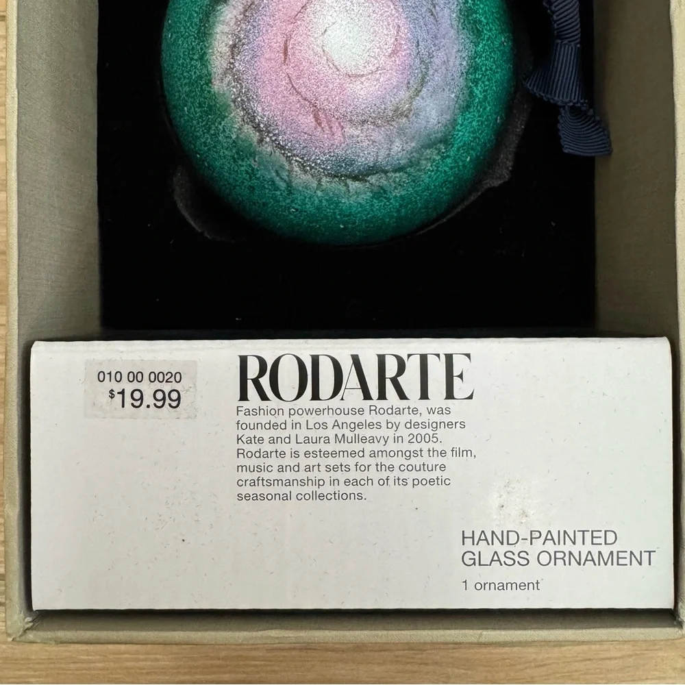 RODARTE for Target + Neiman Marcus Hand Painted Glass Ornament